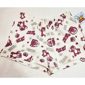 Pixar Lotso ''welcome to sunnyside'' women's medium jogger shorts